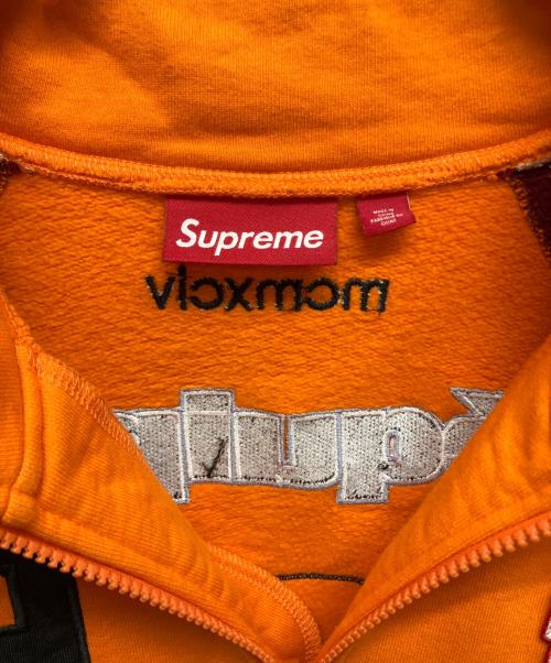 SUPREME（シュプリーム）SUPREME (シュプリーム) Equipe Half Zip Sweatshirt オレンジ×レッド サイズ:Mの古着・服飾アイテム
