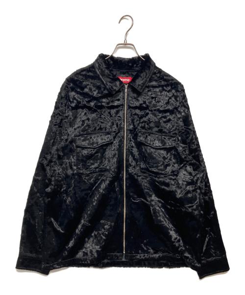 SUPREME（シュプリーム）SUPREME (シュプリーム) Faux Fur Zip Up Shirt ブラック サイズ:SIZE XLの古着・服飾アイテム