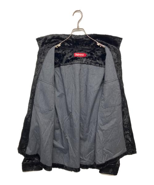 SUPREME（シュプリーム）SUPREME (シュプリーム) Faux Fur Zip Up Shirt ブラック サイズ:SIZE XLの古着・服飾アイテム