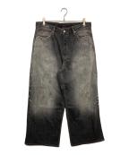 Acne studiosアクネ ストゥディオズ）の古着「ルーズフィットジーンズ - 1981　1981 U Black Trafalgar」｜ブラック