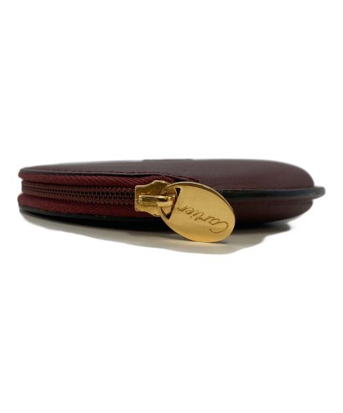 Cartier（カルティエ）Cartier (カルティエ) ラウンドジップ コインケース レッド サイズ:実寸参照の古着・服飾アイテム