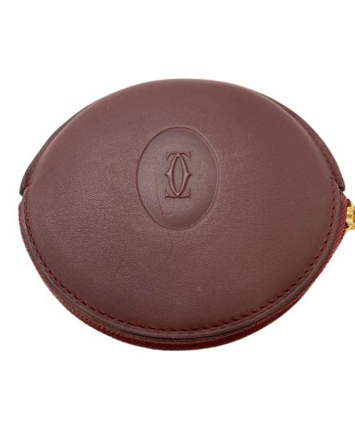 Cartier（カルティエ）Cartier (カルティエ) ラウンドジップ コインケース レッド サイズ:実寸参照の古着・服飾アイテム
