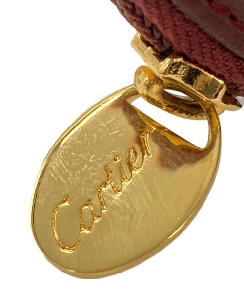 Cartier（カルティエ）Cartier (カルティエ) ラウンドジップ コインケース レッド サイズ:実寸参照の古着・服飾アイテム