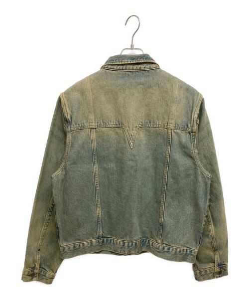 NO MAINTENANCE（ノーメンテナンス）NO MAINTENANCE (ノーメンテナンス) Haze Trucker Jacket インディゴ サイズ:Mの古着・服飾アイテム
