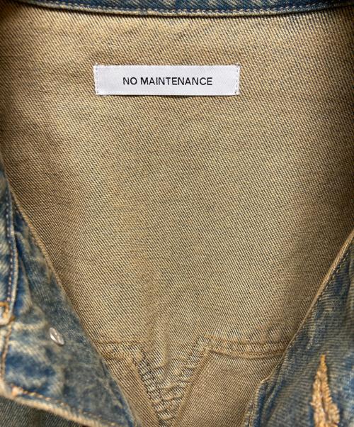NO MAINTENANCE（ノーメンテナンス）NO MAINTENANCE (ノーメンテナンス) Haze Trucker Jacket インディゴ サイズ:Mの古着・服飾アイテム