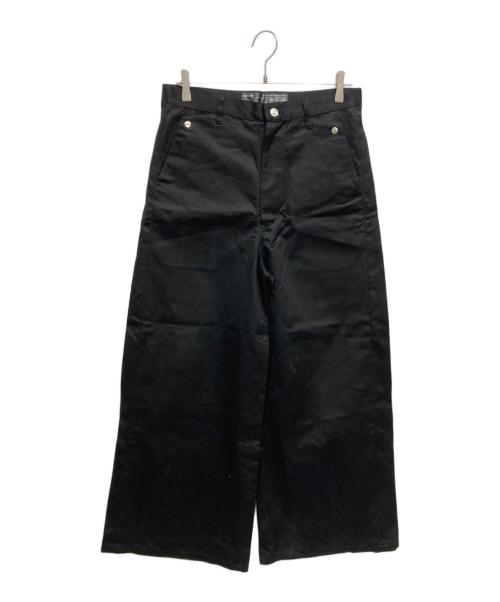 REVINS（レヴィンズ）REVINS (レヴィンズ) Luxe Wide Cotton Pants RE25SS-PT002 ブラック サイズ:SIZE1の古着・服飾アイテム