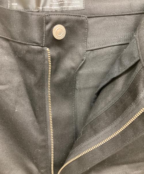 REVINS（レヴィンズ）REVINS (レヴィンズ) Luxe Wide Cotton Pants RE25SS-PT002 ブラック サイズ:SIZE1の古着・服飾アイテム