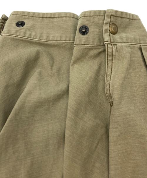 RRL（ダブルアールエル）RRL (ダブルアールエル) レザーヨークフィッシュテールパーカー カーキ サイズ:SIZE Sの古着・服飾アイテム