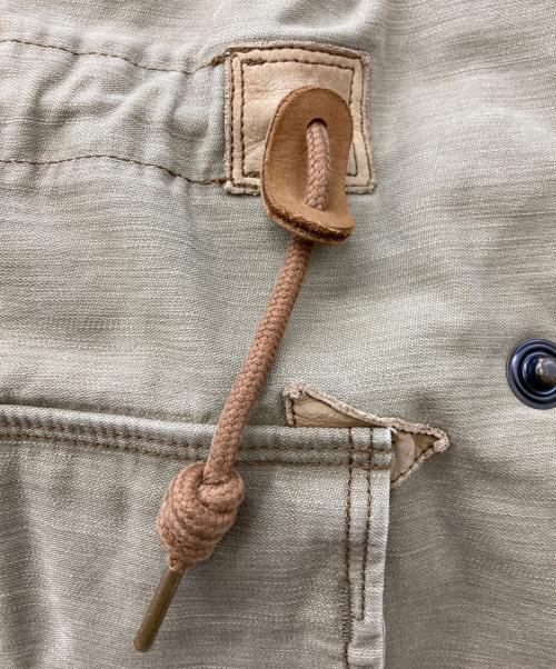 RRL（ダブルアールエル）RRL (ダブルアールエル) レザーヨークフィッシュテールパーカー カーキ サイズ:SIZE Sの古着・服飾アイテム