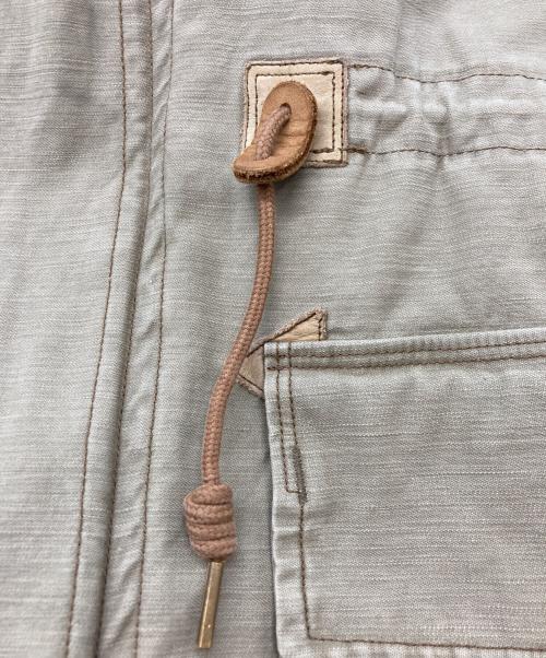 RRL（ダブルアールエル）RRL (ダブルアールエル) レザーヨークフィッシュテールパーカー カーキ サイズ:SIZE Sの古着・服飾アイテム