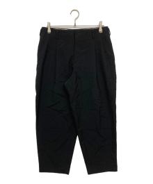 COMME des GARCONS HOMME PLUS（コムデギャルソンオムプリュス）の古着「ウールギャバ タックバルーンパンツ PA-P004」｜ブラック