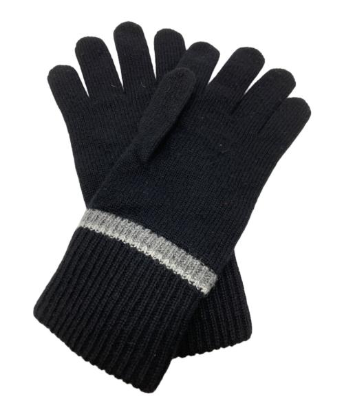 HERMES（エルメス）HERMES (エルメス) ジェイコブ Hデティール カシミアメッシュグローブ ブラック サイズ:SIZE Sの古着・服飾アイテム