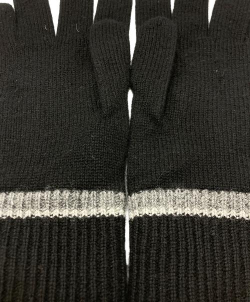 HERMES（エルメス）HERMES (エルメス) ジェイコブ Hデティール カシミアメッシュグローブ ブラック サイズ:SIZE Sの古着・服飾アイテム