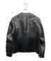FINECREEK&CO Collarless Single Riders Jacket”Heavy Weight Bud”/カラーレスシングルライダースジャケット”ヘビーウェイトバド” ブラック サイズ:SIZE38：100000円