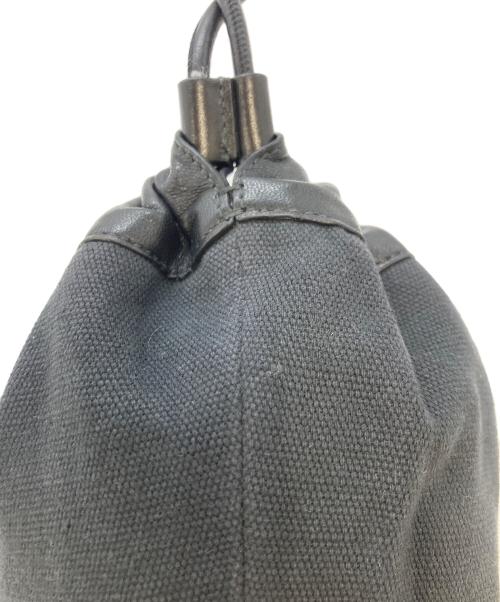 JIL SANDER（ジルサンダー）JIL SANDER (ジルサンダー) 巾着ポーチ ブラック サイズ:実寸参照の古着・服飾アイテム
