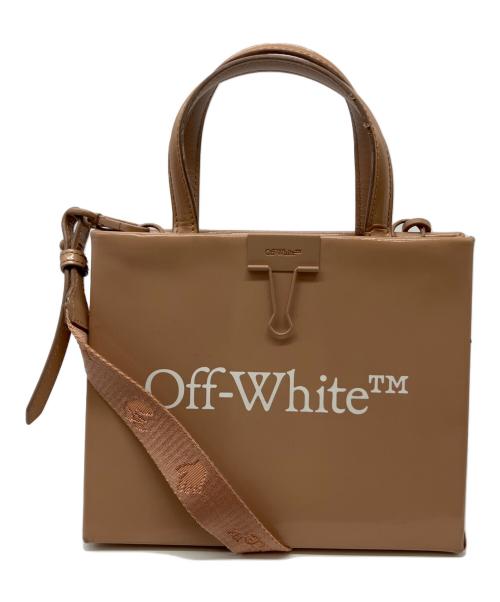 OFFWHITE（オフホワイト）OFFWHITE (オフホワイト) ミニパテントボックスバッグ OWLNA59E20LEA01 ベージュ サイズ:実寸参照の古着・服飾アイテム