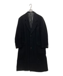 GIORGIO ARMANI（ジョルジオアルマーニ）の古着「オールド チェスターコート」｜ブラック