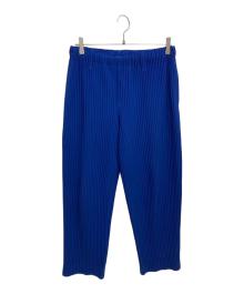 HOMME PLISSE ISSEY MIYAKE（オム プリッセ イッセイ ミヤケ）の古着「プリーツパンツ HP33JF392」｜ブルー