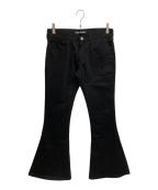 JUNYA WATANABEジュンヤワタナベ）の古着「フレアパンツ JP-P031」｜ブラック