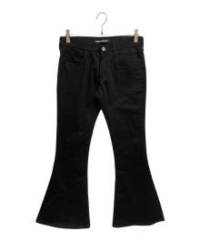 JUNYA WATANABE（ジュンヤワタナベ）の古着「フレアパンツ JP-P031」｜ブラック