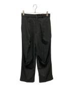 MAISON SPECIALメゾンスペシャル）の古着「Marvelt Slacks Pants ND91641」｜ブラック