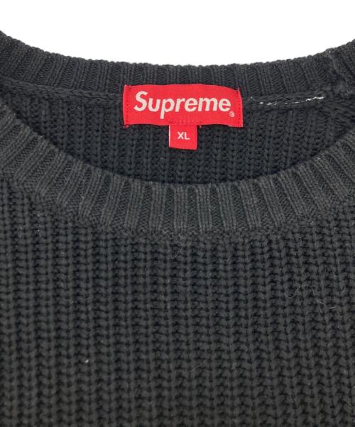 SUPREME（シュプリーム）SUPREME (シュプリーム) Melange Rib Knit Sweater ブラック サイズ:SIZE XLの古着・服飾アイテム