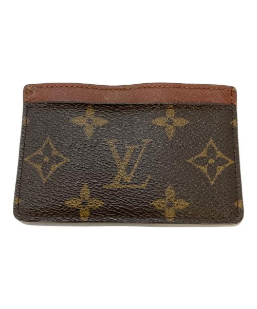 LOUIS VUITTON（ルイ ヴィトン）LOUIS VUITTON (ルイ ヴィトン) 名刺入れ　M61733 ブラウン サイズ:実寸参照の古着・服飾アイテム