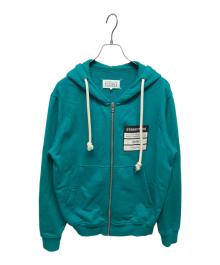 Maison Margiela（メゾンマルジェラ）の古着「ジップパーカー S50HG0004 S25368」｜グリーン