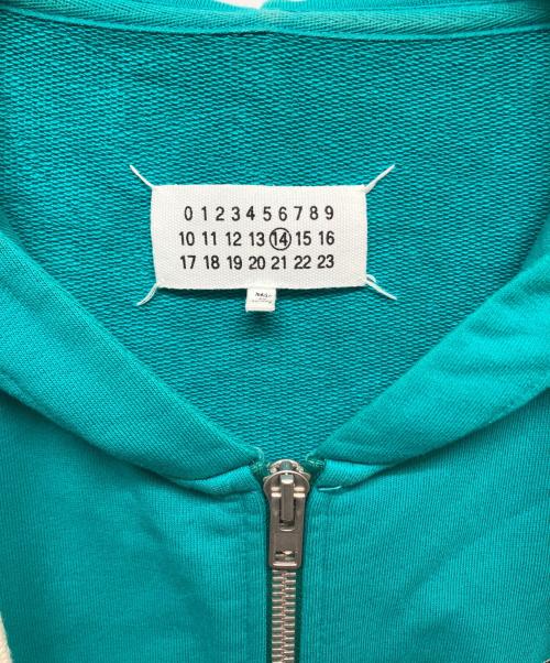 Maison Margiela（メゾンマルジェラ）Maison Margiela (メゾンマルジェラ) ジップパーカー S50HG0004 S25368 グリーン サイズ:SIZE44の古着・服飾アイテム