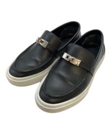 HERMES（エルメス）の古着「GAME ローファー スニーカー」｜ブラック