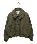 KATHARINE HAMNETT×YOKEキャサリンハムネット×ヨーク）の古着「Recycle Polyester Short Blouson YK25FW01129B-KH」｜カーキ