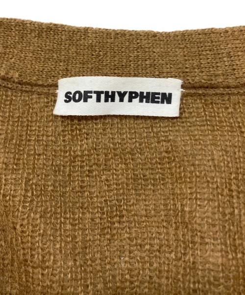 SOFTHYPHEN（ソフトハイフン）SOFTHYPHEN (ソフトハイフン) キルティングミックスモヘアカーディガン/QUILTING MIX MOHAIR CARDIGAN　MGMTNT221045 カーキ×ブラウン サイズ:SIZE02の古着・服飾アイテム
