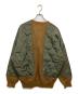 SOFTHYPHEN (ソフトハイフン) キルティングミックスモヘアカーディガン/QUILTING MIX MOHAIR CARDIGAN　MGMTNT221045 カーキ×ブラウン サイズ:SIZE02：10000円