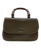 GUCCIグッチ）の古着「ハンドバッグ」｜ブラウン