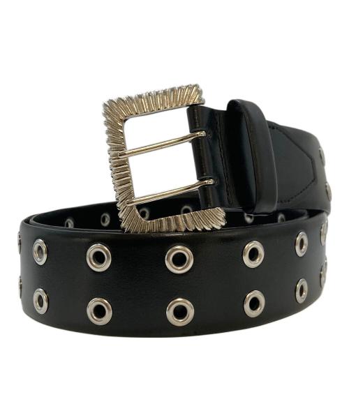 TOGA ARCHIVES（トーガアーカイブス）TOGA ARCHIVES (トーガアーカイブス) EYELET METAL BELT　TZ262-AH937 ブラック サイズ:実寸参照の古着・服飾アイテム