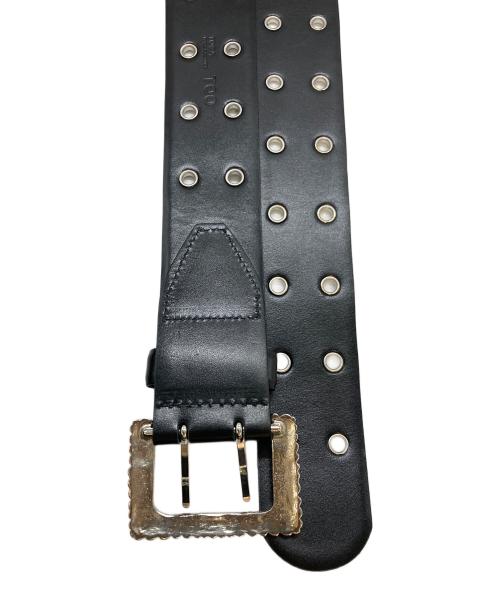 TOGA ARCHIVES（トーガアーカイブス）TOGA ARCHIVES (トーガアーカイブス) EYELET METAL BELT　TZ262-AH937 ブラック サイズ:実寸参照の古着・服飾アイテム