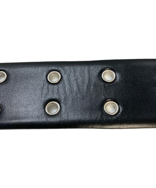 TOGA ARCHIVES（トーガアーカイブス）TOGA ARCHIVES (トーガアーカイブス) EYELET METAL BELT　TZ262-AH937 ブラック サイズ:実寸参照の古着・服飾アイテム