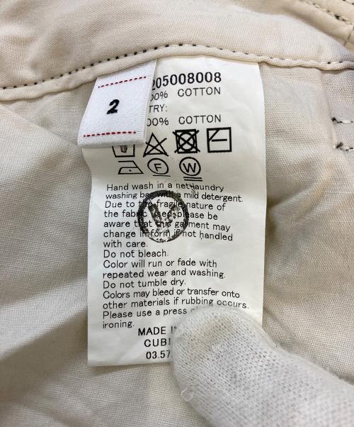 VISVIM（ビズビム）VISVIM (ビズビム) WIDE CHINO PANTS ブラック サイズ:SIZE2の古着・服飾アイテム