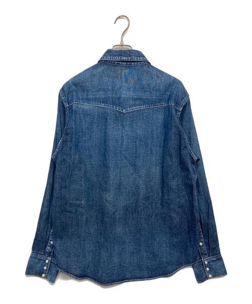 VISVIM（ビズビム）VISVIM (ビズビム) SOCIAL SCULPTURE SHIRT DMGD インディゴ サイズ:SIZE2の古着・服飾アイテム