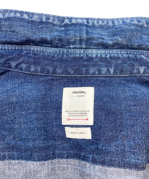 VISVIM（ビズビム）VISVIM (ビズビム) SOCIAL SCULPTURE SHIRT DMGD インディゴ サイズ:SIZE2の古着・服飾アイテム