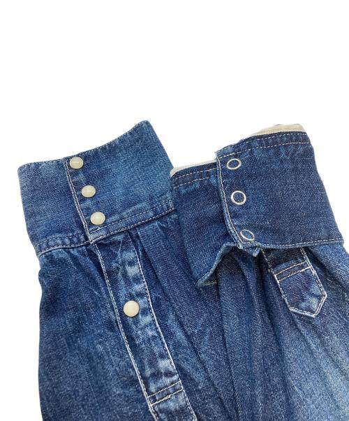 VISVIM（ビズビム）VISVIM (ビズビム) SOCIAL SCULPTURE SHIRT DMGD インディゴ サイズ:SIZE2の古着・服飾アイテム