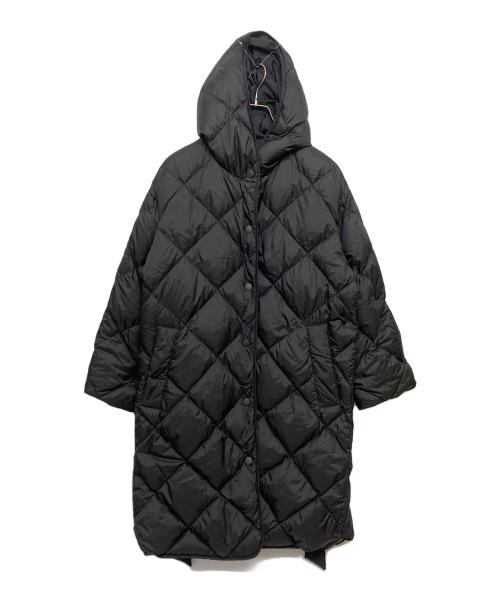 Max Mara WEEK END LINE（マックスマーラ ウイークエンドライン）Max Mara WEEK END LINE (マックスマーラ ウイークエンドライン) BANFY リバーシブル MEDIUM PADDING フーディダウンコート ブラック サイズ:SIZE M(US6)の古着・服飾アイテム