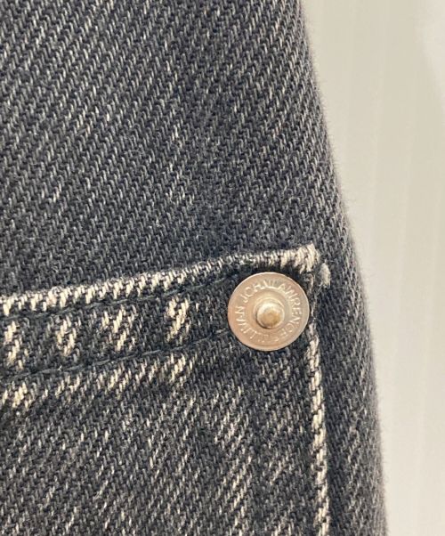 JOHN LAWRENCE SULLIVAN（ジョン ローレンス サリバン）JOHN LAWRENCE SULLIVAN (ジョンローレンスサリバン) BLEACHED DENIM ZIPPED PANTS ブラック サイズ:48の古着・服飾アイテム