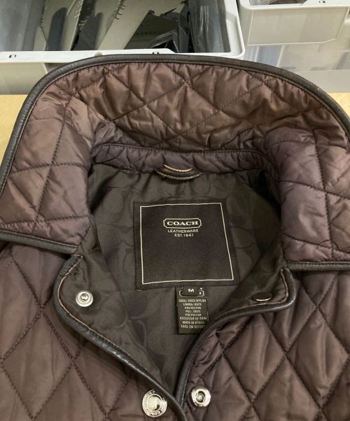 COACH（コーチ）COACH (コーチ) ターンロックモヘアブレンドステンカラーコート ベージュ サイズ:Mの古着・服飾アイテム