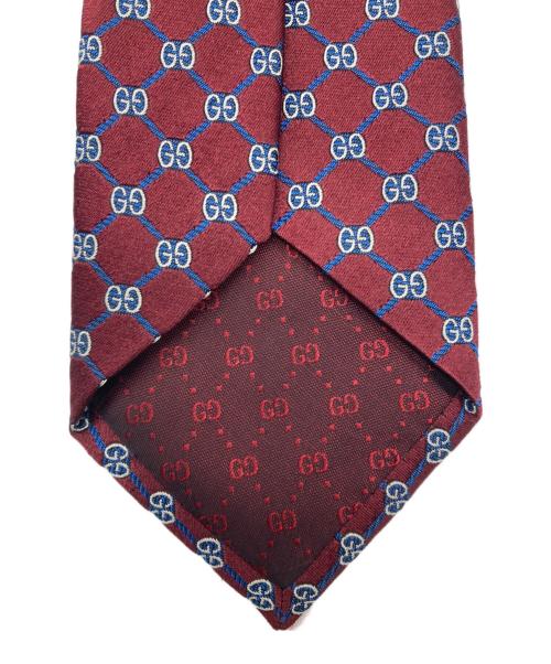 GUCCI（グッチ）GUCCI (グッチ) シルクネクタイ パープル サイズ:FREEの古着・服飾アイテム