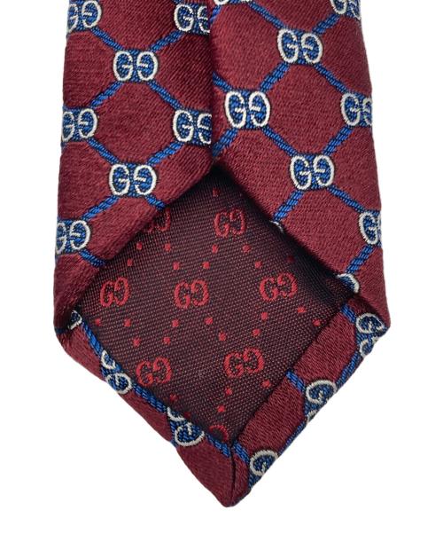 GUCCI（グッチ）GUCCI (グッチ) シルクネクタイ パープル サイズ:FREEの古着・服飾アイテム