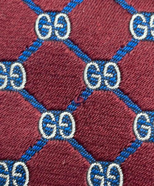 GUCCI（グッチ）GUCCI (グッチ) シルクネクタイ パープル サイズ:FREEの古着・服飾アイテム