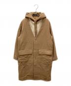 MACPHEEマカフィー）の古着「Wool Melton Hooded Liner coat」｜ベージュ