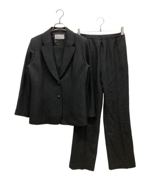 SOIR PERLE（ソワール ペルル）SOIR PERLE (ソワール ペルル) ツイードセットアップスーツ ブラック サイズ:91ｃｍの古着・服飾アイテム
