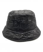 Dimeダイム）の古着「Quilted Outline Bucket Hat」｜ブラック